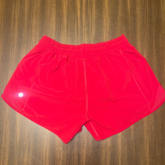 Lululemon Red Hotty Hot HR Shorts - Picture 2 of 3